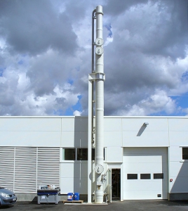 Ammonia separation from a chemical effluent